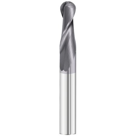 FULLERTON TOOL 2-Flute - 30° Helix - 3215 GP End Mills, TIALN, RH Spiral, Ball, Extra-Long, 7/16 30163